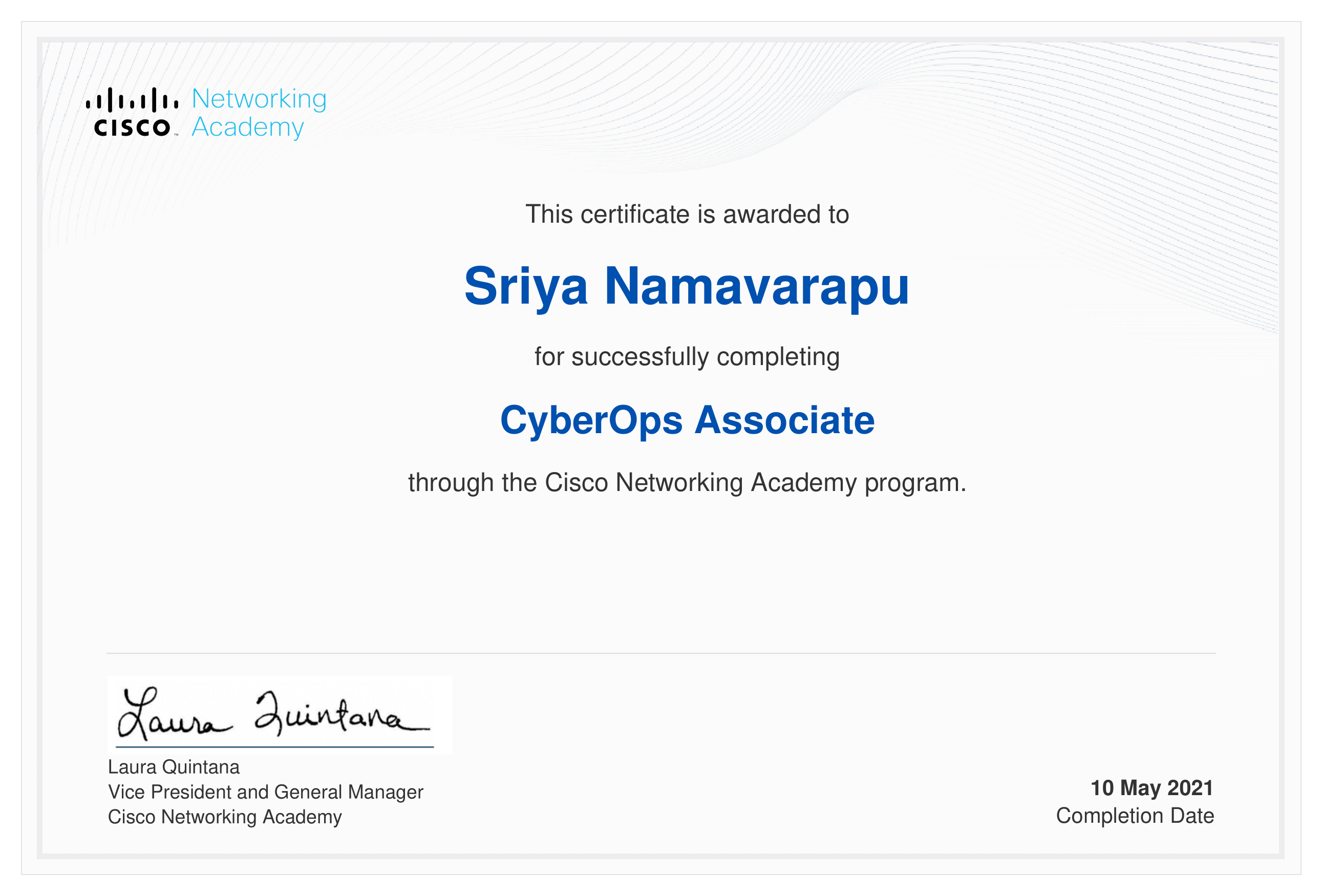 Cisco CyberOps Associate